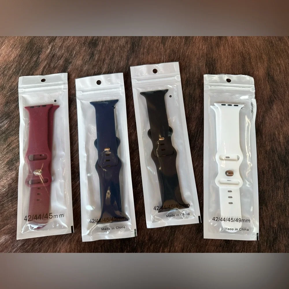 Smartwatch Replacement Bands - Red, Blue, Black, White Fits Apple Watch 42/44/45